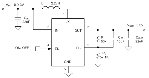 sy20428abc 0.9V Minimum Input and 4V Maximum Output 1.8A Peak Current ...