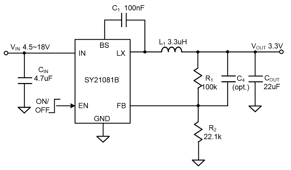 Sy8008 схема включения