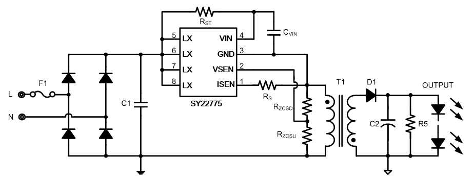 sy22775fac Flyback Regulator For LED Lighting-Products-sy22775fac ...